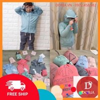 SALE FREESHIP 50K - Áo chống nắng thông hơi bịt mặt cho bé trai, bé gái từ 2 tuổi