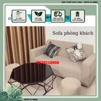 SALE [FREESHIP HÀ NỘI] Ghế sofa nỉ H2  bền đẹp khung gỗ tự nhiên sofa phòng khách, phòng ngủ, sofa decor đủ kích thước .