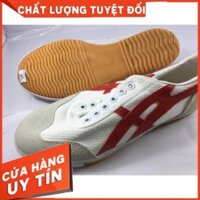 sale [ Freeship] [TẶNG TẤT-VỚ] Giầy bata tàu bóng đá cầu lông bóng chuyền Warrior đỏ trắng .[ HOT ] 2020 L ; ;