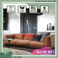 SALE Ghế Sofa Băng (Văng) Dài Bọc Da Hàn Quốc Cao Cấp Cho Phòng Khách, Phong Cách Cực Kỳ Sang Trọng Và Tinh Tế Mã HB-06