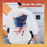 [SALE GIÁ GỐC] (SALE) Áo thun Tay Lỡ Unisex Hoa Phong Đỏ Áo Trắng [Free Ship]