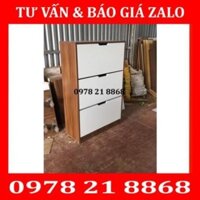 [SALE] [GIÁ RẺ VÔ ĐỊCH]Tủ đựng giầy dép 3 tầng thông minh cánh lật gỗ công nghiệp TGD04 giá gốc tại xưởng