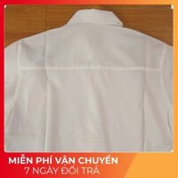 (sale giá sốc) Áo sơ mi nam Hàn Quốc tay dài màu trắng họa tiết đường khuy áo 084