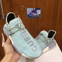 SALE Giầy HUMAN RACE (xanh nhạt- phản quang- fullbox- tặng kèm móc khoá) . . 2020 new