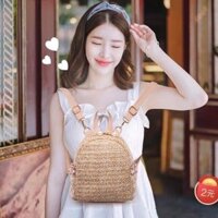 [Sale Gốc] Balo cói đính đá