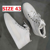 SALE - H117 ẢNH THẬT - Giày Thể Thao Nam Vải TRẮNG Cao Cổ Mã G24 Thời Trang Fashion đơn giản dễ phối đồ - lẻ size thanh