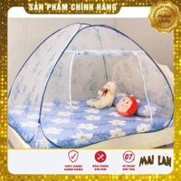 [SALE HÀNG CHÍNH HÃNG] Mùng chụp tự bung 1m2 x 2m Minh Long - XANH HOA