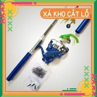 [SALE]  [HÀNG CÔNG TY] Bộ Cần Câu Bút Mini Máy Đứng Máy Ngang Bộ Cần Câu Bút Máy Đứng Máy Ngang 1M0