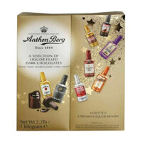 (SALE HÀNG LỖI) Socola Rượu Anthon Berg Dark Chocolate 8 vị 64 pcs (hộp trắng) - Mỹ - LỖI VỎ, DATE 12/2025