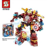 sale hết hàng - Bộ lắp ráp kiểu lego super hero mô hình ironman và bộ ráp sắt đỏ
