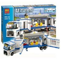 sale hết hàng -Lắp ráp kiểu Lego city cities 10420 - trạm cảnh sát lưu động