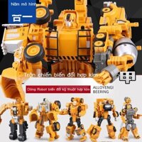[SALE] Hợp Kim Biến Hình Kỹ Thuật Xe Hercules Robot Máy Xúc Mô Hình Xe Đồ Chơi Trẻ Em Xe 3-10 Tuổi