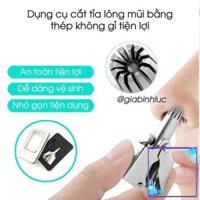 [SALE] HOT-  Dụng cụ cắt tỉa lông mũi Kemei ES-108 bằng thép không gỉ cao cấp, máy cắt lông mũi an toàn tiện lợi