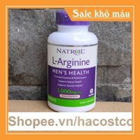 SALE KHÔ MÁU Viên uống Natrol L-Arginine 3000 Mg 90 viên - Mẫu mới không co hộp Hỗ trợ Cải Thiện Sức khỏe 90 viên - l -