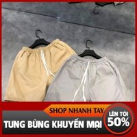 [SALE KHỦNG 50%] Quần Short Kaki Màu Xám Unisex , Thời Trang Nam Nữ