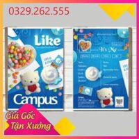 (Sale Khủng)  Set 10 Vở Campus Gift Campus Season 120 trang hàng siêu chuẩn