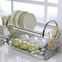 [Sale Khủng] trạn bát inox 2 tầng gấp gọn