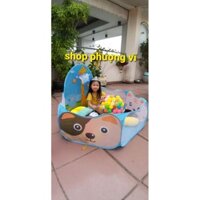 Sale lều kitty kèm 100 Bóng nhựa 7 màu size 5cm cao cấp hàng Việt Nam