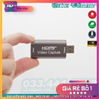 SALE Live Stream Trưc Tiếp Từ Máy Ảnh - HDMI to USB 3.0 Video Capture - LiveStream  Điện Thoại, Camera, PS4, XBO