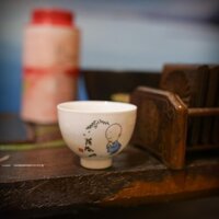 Sale lớn  Bộ 6 chén sứ uống trà, dành cho người bán chuyên nghiệp, hoạ tiết chú tiểu.