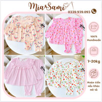 [Sale lớn lẻ size][7-21kg] Set Đồ Bộ Quần Dài, Tay Dài Phối Cánh Tiên Chất Thun borip Mềm Mại Cho Bé gái