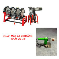 (SALE LỚN) Máy hàn nhiệt ống nước ppr - Máy hàn cơ 63-200 (tặng kèm 1 máy hàn cầm tay 20-32)