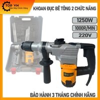 SALE LỚN - Máy khoan đục, đục phá bê tông GT2926 hàng chính hãng TOPTOOLS lõi đồng 100%, công suất lớn 1250w.....