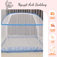 (SALE LỚN) Mùng Chụp Tự Bung Đỉnh vuông chân viền xanh 🔥SIZE 2Mx2M2🔥 Màn ngủ tự bung đình rộng chống muỗi hiệu quả