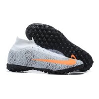 SALE LỚN NHẤT NĂM Giày Bóng Đá Mercurial cổ cao CR7 Safari Trắng chấm Đen TF rẻ