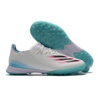 SALE LỚN NHẤT NĂM Giày Bóng Đá X Ghosted.1 bo thun Trắng đế Xanh Da TF rẻ