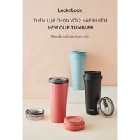 (Sale) Ly giữ ấm LocknLock 540ML Có 2 Nắp sự so sánh Đế Silicone chống trơn New Clip Tumbler LHC4279 - T2Cmall