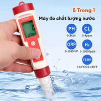 [SALE MẠNH] Cầm tay Máy đo chất lượng nước pH, CL, ORP, H2, TEMP 5 trong 1Bút đo chất lượng nước cho Hồ bơi và Bể cá