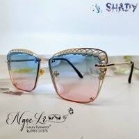 [SALE] Mắt Kính Chanel Nữ Ombre Xanh Hồng Đính Ngọc Trai 2371 Cao Cấp Full Box