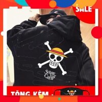 SALE- ⚡MẪU MỚI⚡ [SIÊU RẺ] Áo khoác đen băng mũ rơm One Piece đẹp nhất  rẻ chất lượng / mẫu mới - cực HOT
