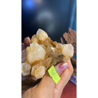 Sale natural Citrine yellow quartz collectible stone, code 340