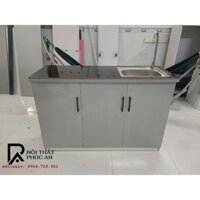 [SALE NHANH] Tủ Bếp Nhựa Đài Loan Ngang 1m2, Đầy Đủ Phụ Kiện