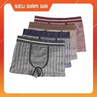 (Sale Off) Bộ 2 Quần lót nam sịp đùi công nghệ dệt không đường may chất cotton mềm mát 02