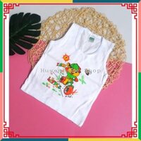 (Sale off) Bộ 5 Áo ba lỗ Màu Trắng Bosini Cho Bé Từ sơ sinh đến 12kg loại đẹp