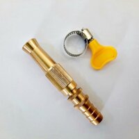 [Sale Off] Đầu vòi xịt tăng áp lực nước mini Vòi xịt nước tăng áp đa năng bằng đồng tưới cây rửa xe  kèm đai siết ống .