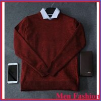 SALE OFF Giá gốc Áo len tiêu nam màu đỏ đô