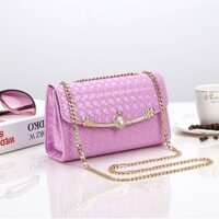 SALE OFF-Túi đeo chéo caro thời trang hồng sen HT1