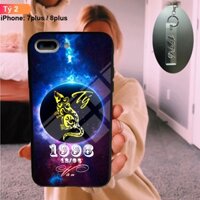 [Sale] Ốp lưng Kính iPhone 7plus , iPhone 8plus in Ngày Tháng Năm sinh theo yêu cầu cực Cool