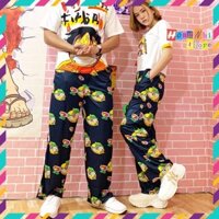 [Sale] Quần Hoạt Hình Dài Ống Rộng Bún Đậu Mắm Tôm Cartoon Pant V2 Oversize Ulzzang Unisex - MM