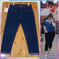 {SALE} Quần Jean 9 Tấc Lật Lai Size Đến 100kg ( Big Size Huỳnh Ngọc )