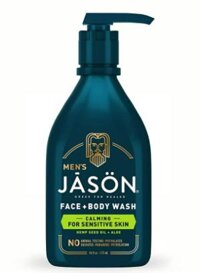 (SALE-S99) Sữa tắm và rửa mặt cho nam Jason Men's Hemp Seed Oil + Aloe Calming Face & Body Wash dành cho da nhạy cảm 16Oz 473ml