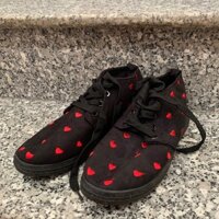 [SALE SALE] Giày Thể Thao Nữ size 39 cổ cao thêu tim siêu xinh
