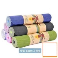 [SALE] [SALE] Thảm tập yoga TPE 6mm, thảm tập gym cao cấp Tuankiet.sport