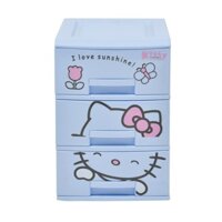 [sale] [sale] Tủ Nhựa SONG LONG 3 Tầng KITTY 26cm x 33cm x 38cm