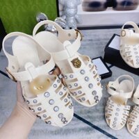 (sale) sandal rọ nhựa đính đá qc fullbox
