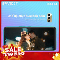 (sale sập sàn ) { SĂN SỐC } Điện thoại TECNO SPARK 7T | 4GB/64GB | Pin 6000 maH | Camera kép 48MP | HÀNG CHÍNH HÃNG